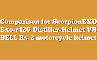 Comparison for ScorpionEXO Exo-r420-Distiller-Helmet VS BELL Rs-2 motorcycle helmet