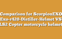Comparison for ScorpionEXO Exo-r420-Distiller-Helmet VS LS2 Copter motorcycle helmet