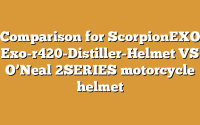 Comparison for ScorpionEXO Exo-r420-Distiller-Helmet VS O’Neal 2SERIES motorcycle helmet
