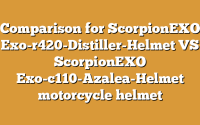 Comparison for ScorpionEXO Exo-r420-Distiller-Helmet VS ScorpionEXO Exo-c110-Azalea-Helmet motorcycle helmet