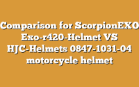 Comparison for ScorpionEXO Exo-r420-Helmet VS HJC-Helmets 0847-1031-04 motorcycle helmet