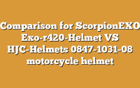 Comparison for ScorpionEXO Exo-r420-Helmet VS HJC-Helmets 0847-1031-08 motorcycle helmet