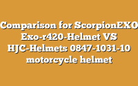 Comparison for ScorpionEXO Exo-r420-Helmet VS HJC-Helmets 0847-1031-10 motorcycle helmet