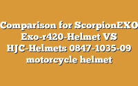 Comparison for ScorpionEXO Exo-r420-Helmet VS HJC-Helmets 0847-1035-09 motorcycle helmet