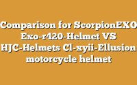 Comparison for ScorpionEXO Exo-r420-Helmet VS HJC-Helmets Cl-xyii-Ellusion motorcycle helmet