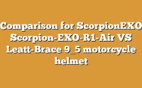 Comparison for ScorpionEXO Scorpion-EXO-R1-Air VS Leatt-Brace 9_5 motorcycle helmet