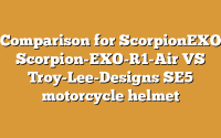 Comparison for ScorpionEXO Scorpion-EXO-R1-Air VS Troy-Lee-Designs SE5 motorcycle helmet