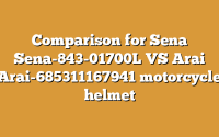 Comparison for Sena Sena-843-01700L VS Arai Arai-685311167941 motorcycle helmet