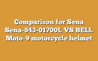 Comparison for Sena Sena-843-01700L VS BELL Moto-9 motorcycle helmet