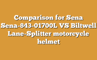 Comparison for Sena Sena-843-01700L VS Biltwell Lane-Splitter motorcycle helmet