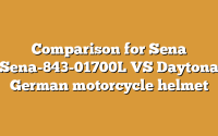 Comparison for Sena Sena-843-01700L VS Daytona German motorcycle helmet