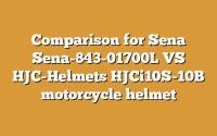 Comparison for Sena Sena-843-01700L VS HJC-Helmets HJCi10S-10B motorcycle helmet