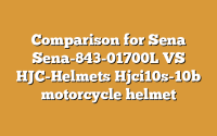 Comparison for Sena Sena-843-01700L VS HJC-Helmets Hjci10s-10b motorcycle helmet
