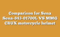 Comparison for Sena Sena-843-01700L VS MMG CRUX motorcycle helmet