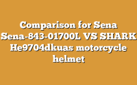 Comparison for Sena Sena-843-01700L VS SHARK He9704dkuas motorcycle helmet