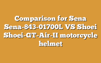 Comparison for Sena Sena-843-01700L VS Shoei Shoei-GT-Air-II motorcycle helmet