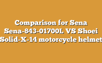 Comparison for Sena Sena-843-01700L VS Shoei Solid-X-14 motorcycle helmet