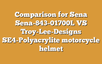 Comparison for Sena Sena-843-01700L VS Troy-Lee-Designs SE4-Polyacrylite motorcycle helmet