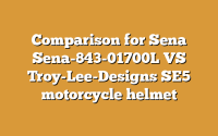 Comparison for Sena Sena-843-01700L VS Troy-Lee-Designs SE5 motorcycle helmet
