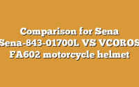 Comparison for Sena Sena-843-01700L VS VCOROS FA602 motorcycle helmet