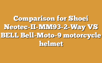 Comparison for Shoei Neotec-II-MM93-2-Way VS BELL Bell-Moto-9 motorcycle helmet