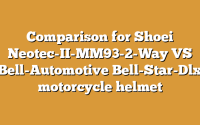 Comparison for Shoei Neotec-II-MM93-2-Way VS Bell-Automotive Bell-Star-Dlx motorcycle helmet