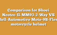 Comparison for Shoei Neotec-II-MM93-2-Way VS Bell-Automotive Moto-9S-Flex motorcycle helmet