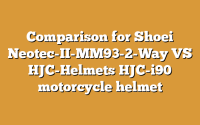 Comparison for Shoei Neotec-II-MM93-2-Way VS HJC-Helmets HJC-i90 motorcycle helmet