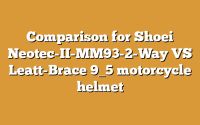 Comparison for Shoei Neotec-II-MM93-2-Way VS Leatt-Brace 9_5 motorcycle helmet