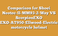 Comparison for Shoei Neotec-II-MM93-2-Way VS ScorpionEXO EXO-AT950-Ellwood-Electric motorcycle helmet