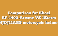 Comparison for Shoei RF-1400-Arcane VS 1Storm HJDJ11ABS motorcycle helmet