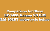 Comparison for Shoei RF-1400-Arcane VS ILM ILM-902BT motorcycle helmet