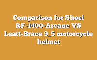 Comparison for Shoei RF-1400-Arcane VS Leatt-Brace 9_5 motorcycle helmet