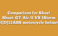Comparison for Shoei Shoei-GT-Air-II VS 1Storm HJDJ11ABS motorcycle helmet