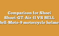 Comparison for Shoei Shoei-GT-Air-II VS BELL Bell-Moto-9 motorcycle helmet