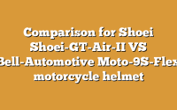 Comparison for Shoei Shoei-GT-Air-II VS Bell-Automotive Moto-9S-Flex motorcycle helmet