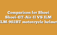 Comparison for Shoei Shoei-GT-Air-II VS ILM ILM-902BT motorcycle helmet