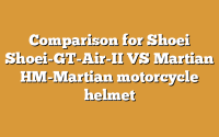 Comparison for Shoei Shoei-GT-Air-II VS Martian HM-Martian motorcycle helmet