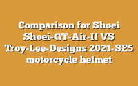 Comparison for Shoei Shoei-GT-Air-II VS Troy-Lee-Designs 2021-SE5 motorcycle helmet