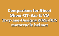 Comparison for Shoei Shoei-GT-Air-II VS Troy-Lee-Designs 2022-SE5 motorcycle helmet