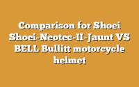 Comparison for Shoei Shoei-Neotec-II-Jaunt VS BELL Bullitt motorcycle helmet