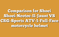 Comparison for Shoei Shoei-Neotec-II-Jaunt VS CRG-Sports ATV-1-Full-Face motorcycle helmet