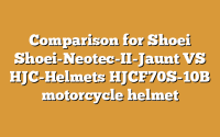 Comparison for Shoei Shoei-Neotec-II-Jaunt VS HJC-Helmets HJCF70S-10B motorcycle helmet