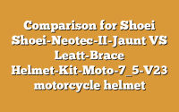Comparison for Shoei Shoei-Neotec-II-Jaunt VS Leatt-Brace Helmet-Kit-Moto-7_5-V23 motorcycle helmet