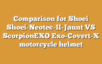 Comparison for Shoei Shoei-Neotec-II-Jaunt VS ScorpionEXO Exo-Covert-X motorcycle helmet