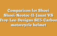 Comparison for Shoei Shoei-Neotec-II-Jaunt VS Troy-Lee-Designs SE5-Carbon motorcycle helmet