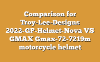 Comparison for Troy-Lee-Designs 2022-GP-Helmet-Nova VS GMAX Gmax-72-7219m motorcycle helmet