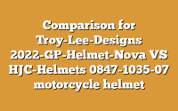 Comparison for Troy-Lee-Designs 2022-GP-Helmet-Nova VS HJC-Helmets 0847-1035-07 motorcycle helmet