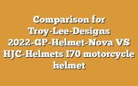 Comparison for Troy-Lee-Designs 2022-GP-Helmet-Nova VS HJC-Helmets I70 motorcycle helmet