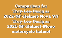 Comparison for Troy-Lee-Designs 2022-GP-Helmet-Nova VS Troy-Lee-Designs 2021-GP-Helmet-Mono motorcycle helmet